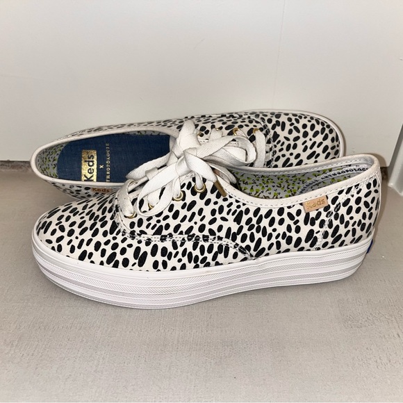 NWOT ♠️ Kate Spade Anthropology Platform Leopard Print Keds Shoes Size 6 - Picture 1 of 16